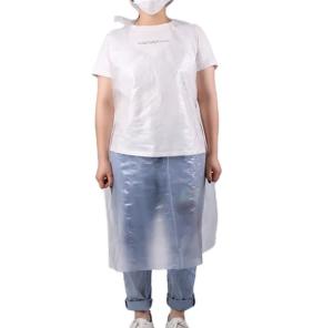 Wholesale Blue or Customized Color PE Apron Waterproof Kitchen Medical Apron Disposable Plastic Aprons from china suppliers