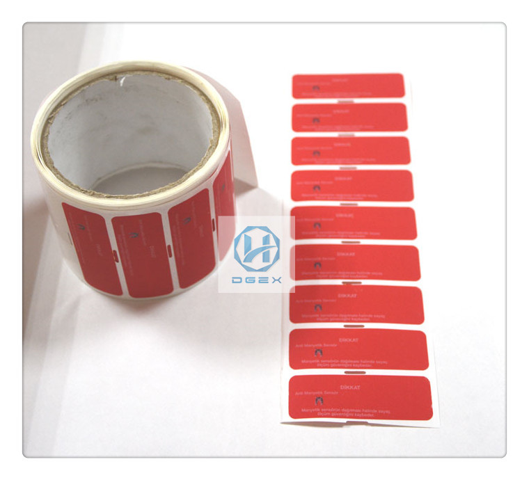 Customized Sharp Magnetic Security Labels Free Sample 66mm * 22mm
