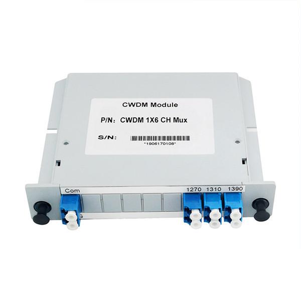 Abs Module CWDM DWDM CWDM Mux Cassette Card 1270nm-1410nm 6 Channels For Catv