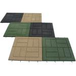 Recycled SBR Rubber And EPDM Rubber Outdoor Rubber Paver Tiles Outdoor Pavers,