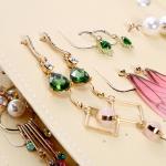 Earrings Holder Book Fancy Jewelry Box Foldable For Earrings Storage