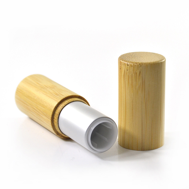 Custom Logo Bamboo Twist up Lipstick Tubes 5g Eco Friendly Empty Mini Unique Lip Balm Tube with Customized Accepted