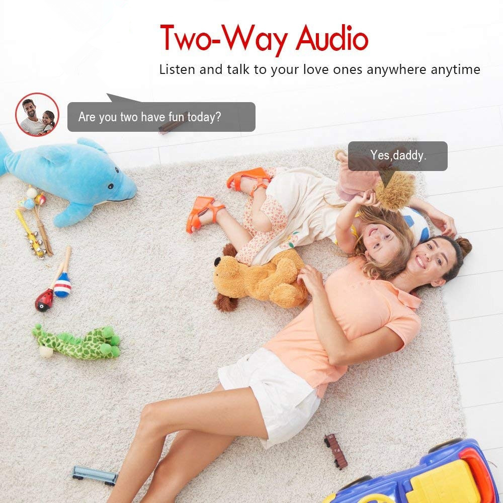 1080p Smart Surveillance Camera For Baby / Pet / Nanny With Motion Detection Wifi Smart Net Camera