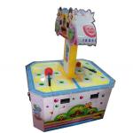 Double players whack a mole coin-operated video games for parent-child children