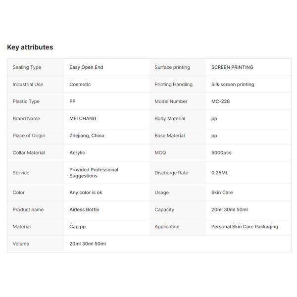 20ml 30ml 50ml Lotion Squeeze Bottle Liquid PE Squeeze Dropper Bottle (MC-1402)