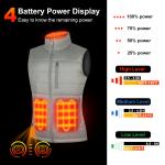 Premium Women Men Winter Heated Waistcoat USB Quilted Sleeve Jacket Padded Gilet