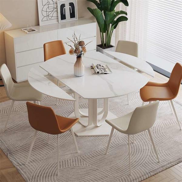 Dining Table Set With Sintered Stone Table Top marble Dining Tables And Chairs Set
