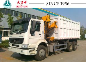 Wholesale SINOTRUK HOWO 6x4 Dump Boom Truck 336HP With Crane from china suppliers