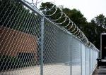 Black Pvc Coated 5 Foot Steel Chain Link Fencing Lightweight