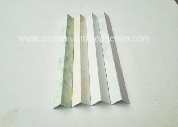 Powder Coating Marbling Aluminum Corner Guards Profile / Wall Corner Edge