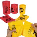 Strong Resistant Biohazard Medical Infectious Plastic Waste Bag In Roll