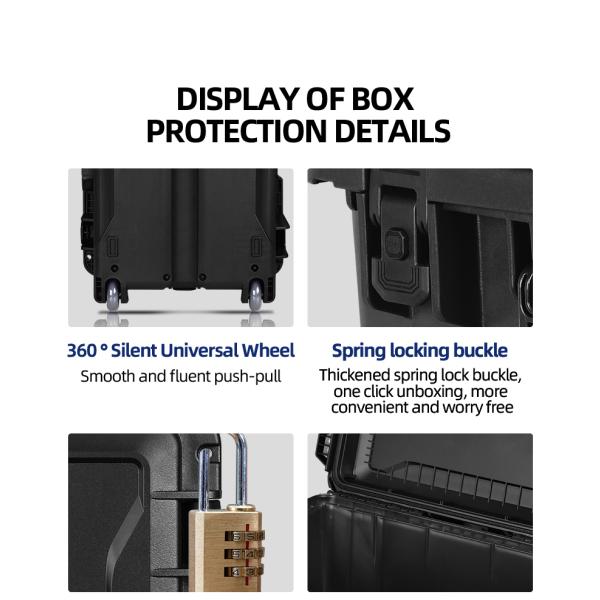 Customized Logo Design IP67 Waterproof Hard Case for Outdoor OEM ODM Protective Case Gun Drone Camera Tools