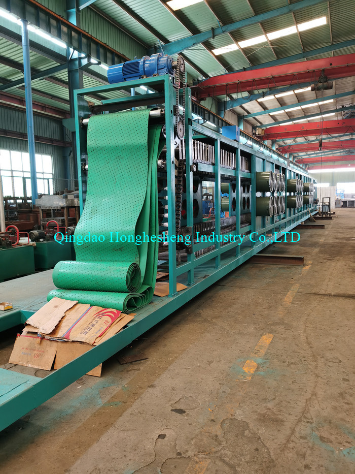 Stainless Steel Mesh Rubber Sheet Cooling Machine Hang Rod Type