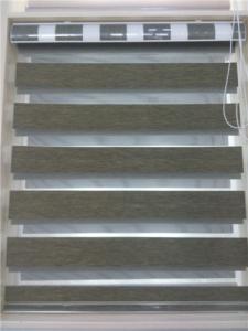Wholesale Plain Zebra Roller Shades 2 Layer Semi Blackout Heat Resistant from china suppliers