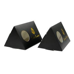 Wholesale Black Triangle Packaging Box With Transparent Window from china suppliers