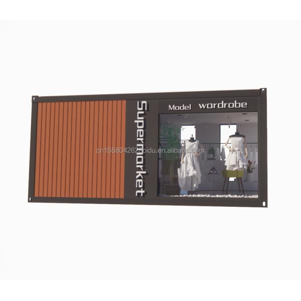 20Ft Prefab Folding Container Home House with 50/75/100mm Wave Sandwich Panel Walls Collapsible Foldable Tiny House