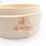 Eco Friendly Two Tier 16cm Bamboo Steamer Basket