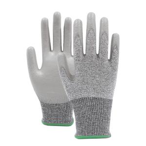 Wholesale Level 2 Protection PU Safety Gloves Anti Slip Grey Breathable Work Gloves from china suppliers