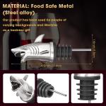 Custom Animal Metal Wine Pourer With Zinc Alloy Stainless Steel Material