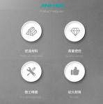 Nickel Plated Semi Circular Glass Panel Clips For 3-9mm Thickness Glass In Zinc