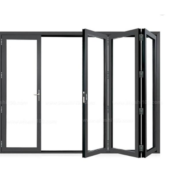 Thermal-Break Aluminium Alloy Bi-Fold Doors with Finished Surface in Optional