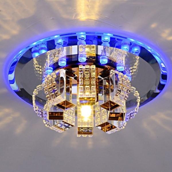 Modern Crystal Aisle Spot Light Creative Entry Glass Balcony Porch Hall Corridor