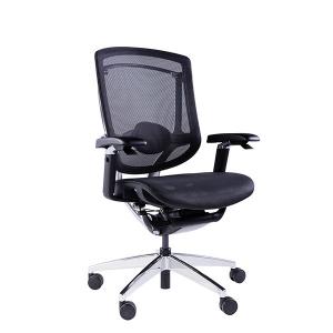 Wholesale Breathable Mesh Mid Back Ergonomic Office Chair Polished Aluminum Swivel Office Chairs from china suppliers