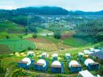 TUV Glass Windows Glamping Dome Tent By 4 People A Day