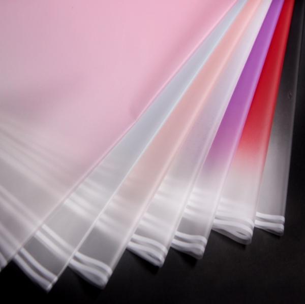 Wholesale pure color gradient matte paper waterproof semi-transparent flower