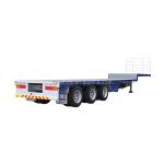 52ft Double Deck Flatbed Truck Semi Trailer for General Cargo and Pipe