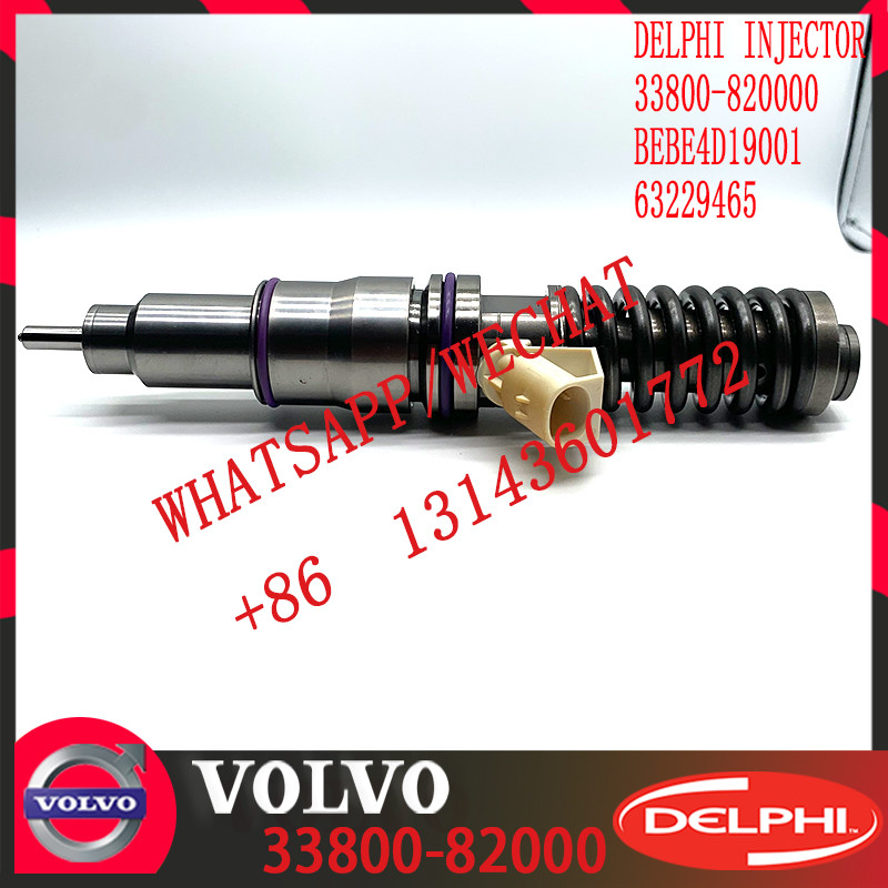 Diesel Engine Fuel injector 63229465 33800-82000 BEBE4D19001 E3.18 for HYUNDAI 12L HIGH POWER