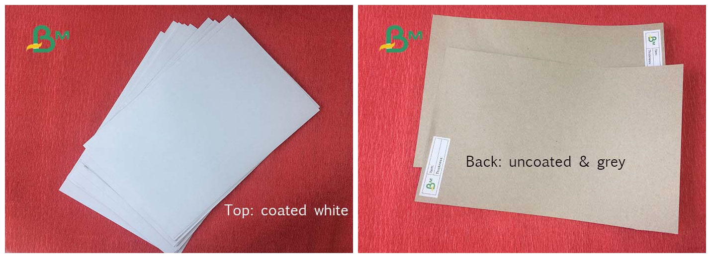 Duplex board with grey back, coated white board with grey back, duplex board