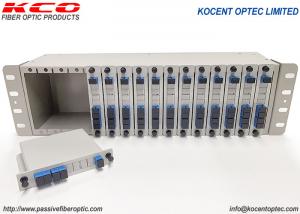 Wholesale 3U 19inch ODF Optical Fiber 1x4 PLC Splitter Chassic Rack Mount Patch Panel 14 16 Slot from china suppliers