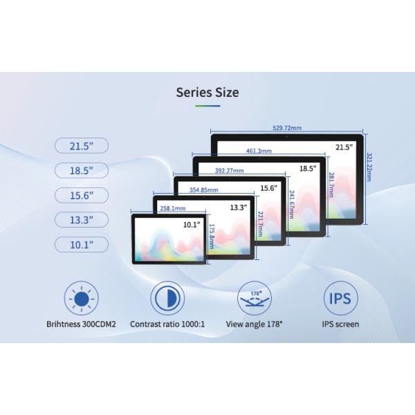 13.3inch All In One Android Tablet Meeting Room PC With LED Light