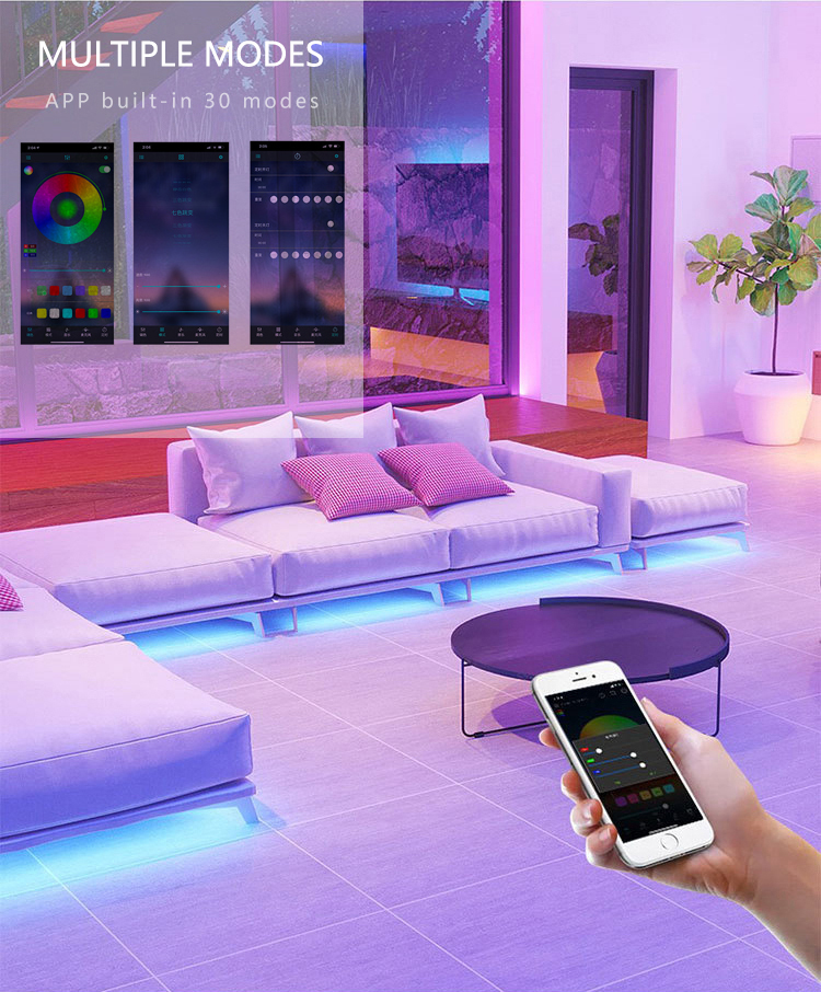 144W LED Strip Smart Controller Colorful Wireless Music Mode Control Type