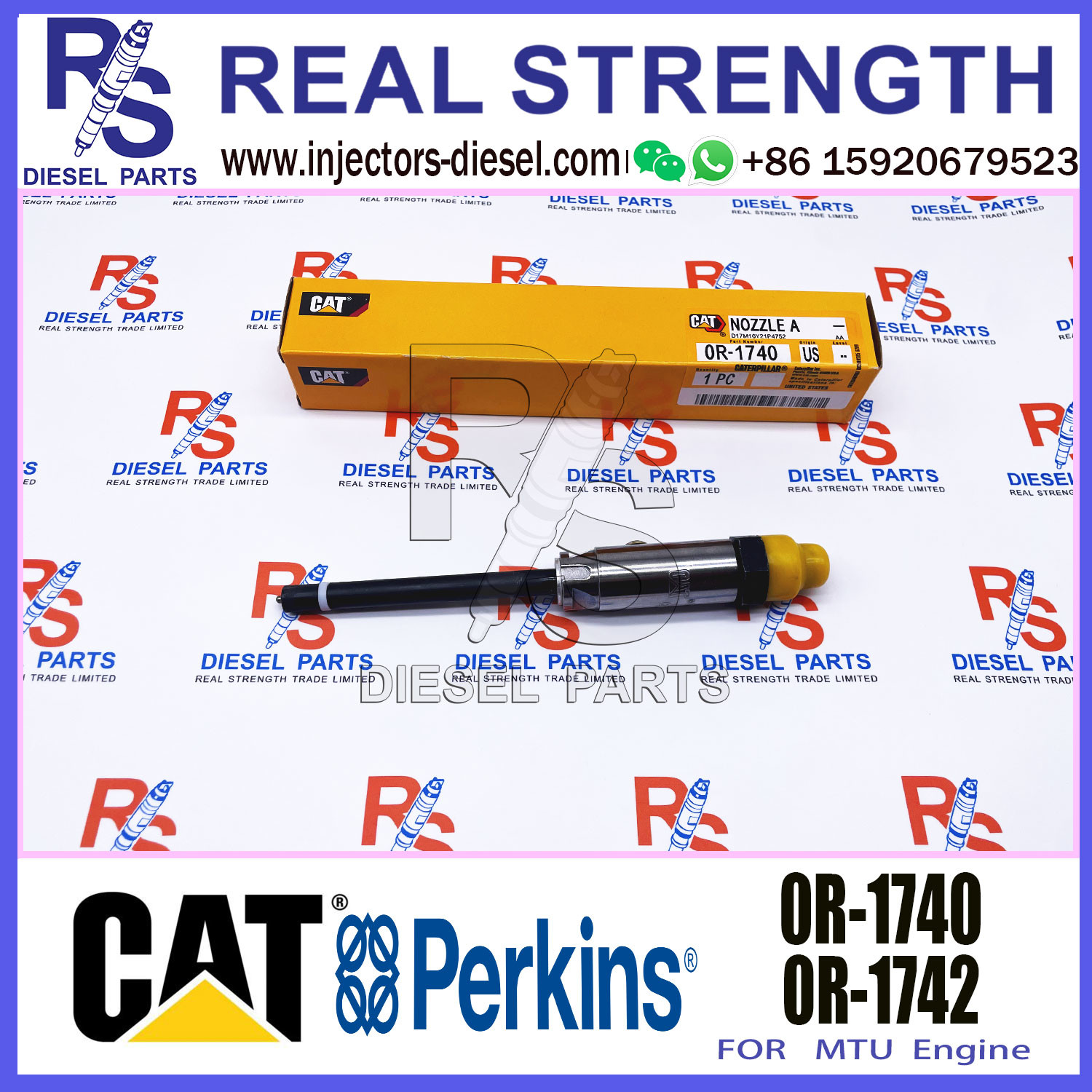 CAT 3304/3304B/3306B/3306 Engine Fuel Injector 0R-1740 OR-3418 8N-7005 With Genuine Packing