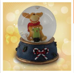Wholesale New creative promotion gift christmas deer led snow glass ball event supplie from china suppliers