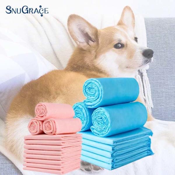 SnuGrace Pet Urine Pads from XS-XXXL Sizes Fluff Pulp SAP Non Woven Fabric