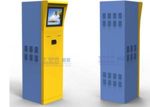 China Parking Ticket Vending Machine Half Outdoor Kiosk With Member Card Credit Card Reader on sale