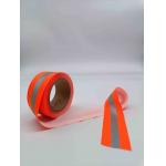 China Sew On Reflective Ribbon Tape Webbing Silver White Orange for sale