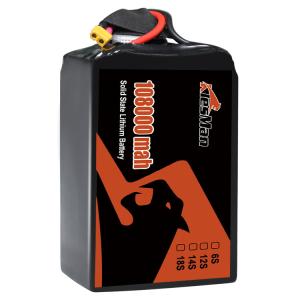 Wholesale Solid State Drone Battery 106000mAh 22.2V 6S 12S 14S 24S Burst 10C for Professional FPV Drone from china suppliers
