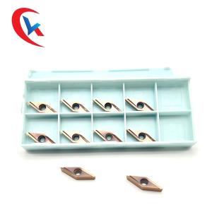 Wholesale CNC Finishing Blade VBGT 110302R-Y Bronze Wear-Resistant Coating HRA 91.8 Tungsten Carbide Inserts from china suppliers