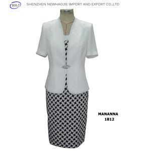 Wholesale Short-Sleeve Two Pieces formal suits for plus size women from china suppliers