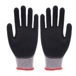 A5 Cut Resistant Safety Gloves 13 Gauge Double Coated Smooth Nitrile Touchscreen