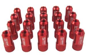 Wholesale Red 40mm Aluminum Racing Wheel Lug Nuts With Key / Lock For Honda from china suppliers