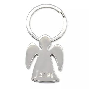Wholesale Silver Personalised Engravable Keyrings Hard Enamel Silkscreen Printing from china suppliers