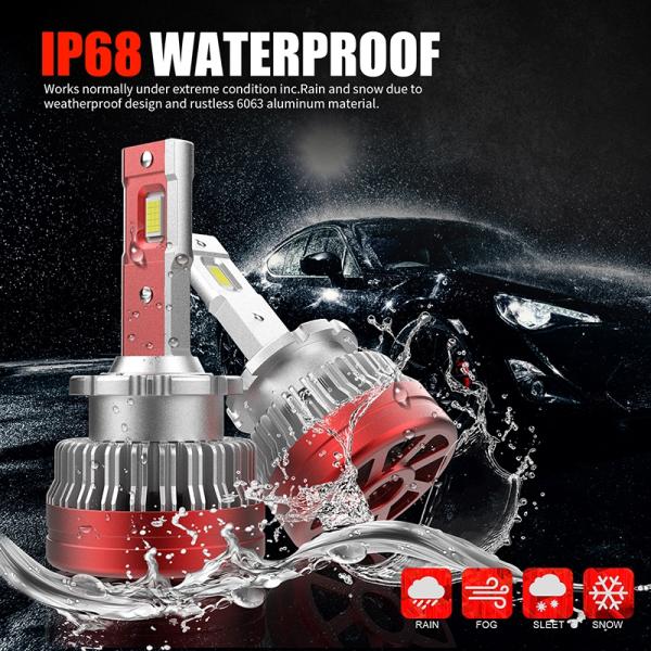 12V Led Headlight Canbus Decoder 30000H Lifespan H13 D4S D5S