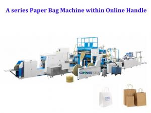 Wholesale Paper Bag Making Machinery Paper Bags Manufacturing Machines with online Handle Rope from china suppliers