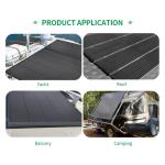 Highfly EU Warehouse Full Black Solar Panel 15W/5V Mono PV Module for Energy