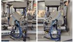 550mm CNC Double Head Mitre Saw for cutting aluminum profile on windows and